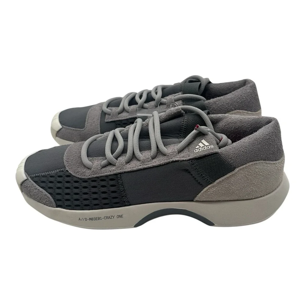 Adidas Crazy 1 ADV A D Gilbert ArenasShoes Mens Sz 10 Grey/White Sneakers CQ1868
